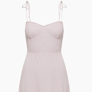 Aritzia Wilfred Fable Mini Dress 00 Morado Grey